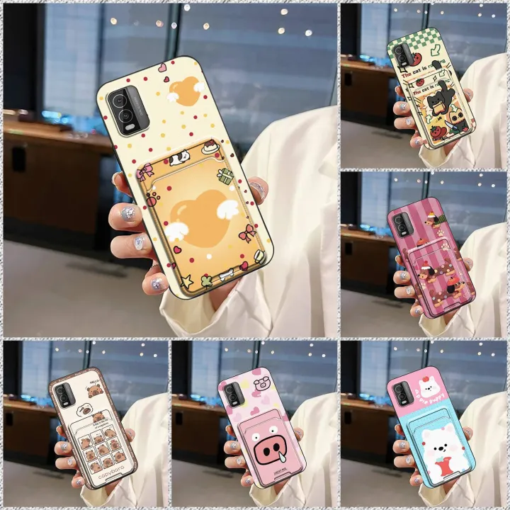 Card%20bag%20Cover%20Phone%20Case%20For%20Nokia%20C210%20Card%20slot%20TPU%20Graffiti%20protective%20Fashion%20Design%20Cute%20Full%20wrap%20Shockproof%20-%20Image%204