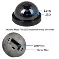 Smart Indoor/Outdoor Dummy Surveillance Camera Home Dome Waterproof Fake CCTV Security Camera with Flashing Red LED Lights. 