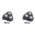 LKPCIGCXM 2X Replacement Shaver Head for Philips AT610 AT620 FT618 FT658 FT688 FT600 Electric Shaving Razor Blade Accessories. 
