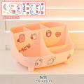 Cartoon-themed Desk Organizer Girls' Desk Accessories Cute Desk Organizer Large-capacity Stationery Storage Box Cartoon Pencil Holder. 