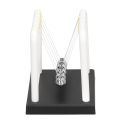 Swing Ball Decoration Desk Decor White Science Physics Learning Stress Relief Newtons Balance Ball Metal Consistent Weight for. 