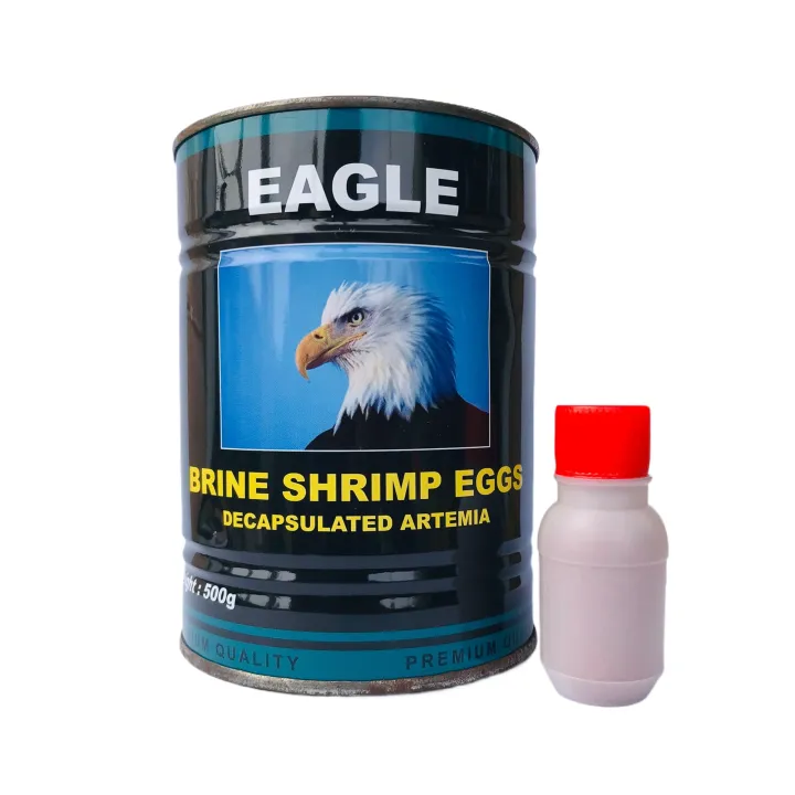 Eagle Decapsulated Brine Shrimp Eggs 20g (Repacked) Decapsulated Artemia Cysts Decap Brine Shrimp Fish Food Fry Feed