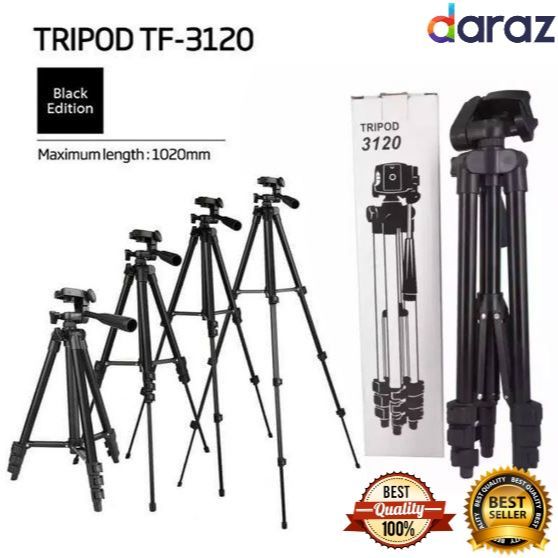 Tripod TF-3110/20 & 330A Tripod - 5 Feet Portable Tripod Camera Stand and Mobile Stand