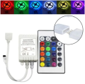 LED Strip lights DC 12V 24 Keys IR Remote RGB Controller. 