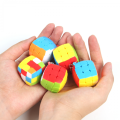 New Third-order color mini Rubik' cube keychain 3.0CM pendant educational toy. 