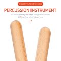 6 Pairs Wood Claves Musical Percussion Instrument Rhythm Sticks. 