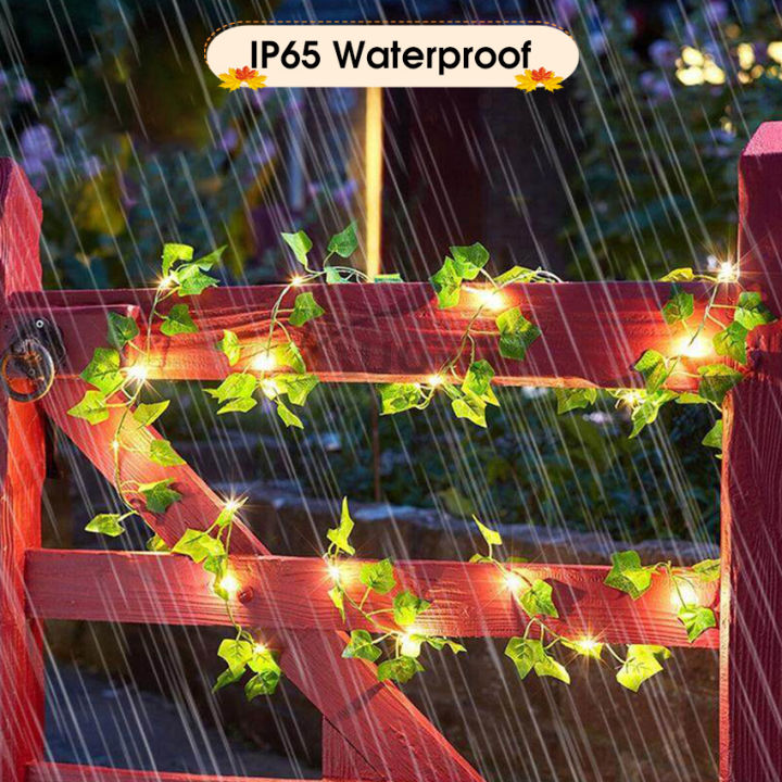 Auoyo%202M%20/%205M%20Fake%20Vines%20with%2020%20/%2050%20LED%20%20Outdoor%20String%20Lights%20Artificial%20Plants%20Patio%20Decor%20Hanging%20Fake%20Ivy%20Greenery%20Garland%20Plants%20Fake%20Leaves%20For%20Balcony%20Decor%20/%20Outdoor%20Wall%20Decor%20/%20Garden%20Decor%20/%20Party%20-%20Image%204