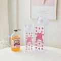 500ml/1000ml Sanrios Cinnamoroll Kuromi Mymelody Cartoon Milk carton shaped Water Bottle Transparent Milk Box Juice Water Cup. 