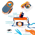 3X Bug Viewer Outdoor Insect Box Magnifier Observer Kit Insect Catcher Cage Kids Science Nature Exploration Tools. 