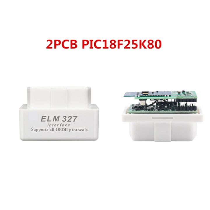 ELM327 Double PCB  V1.5 PIC18F25K80 OBD2 Scanner ELM 327 1.5 -Compatible Check Ene Car Diagnostic OBD For Android - We
