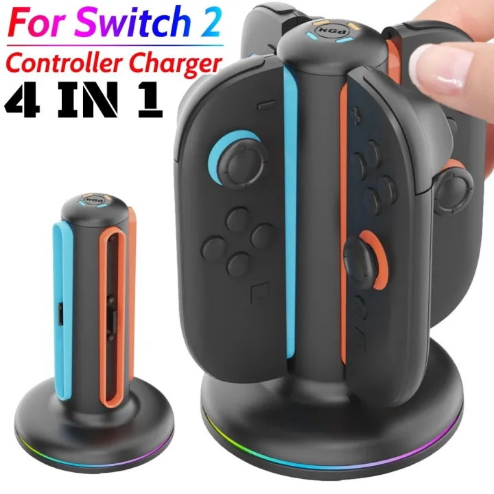 4 in 1 Fast Charging Dock for Nintendo Switch 2 JoyCon Controller ...