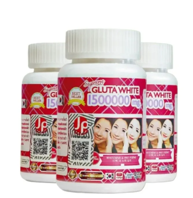 thailand best seller glutathione Herbal Natural SUPREME GLUTA WHITE Sgw Skin - 1500000 Mg Capsules for Skin Brightening Made in Thailand