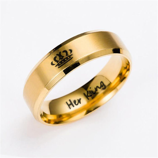 JeeMango%20Gold%20Colour%20King%20And%20Queen%20Lovers%20Stainless%20Steel%20Crown%20Couple%20Rings%20For%20Girls%20-%20Image%203
