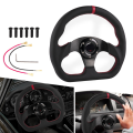 OUMERY 13 Inch Racing PC Game 320mm Leather Steering Wheel Drift Racing Parts Modified Steering Wheel. 