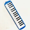 Gravier 32 Keys Melodica Made in indonesia with Soft Case 1 year warranty - Blue, pink, Green (13 Black Keys) Double Tubes Mouthpiece Air Piano Keyboard Musical Instrument with Carrying Bag - Blue indonesian melodica. 
