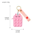 Rainbow Pop It Fidget Kids Toy Shoulder Bag Hit Push Bubble Stress Relief Toy Girls Backpack. 