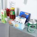 Partition Board Retractable Plastic Divider Storage Splint Kitchen Bottle Can Bag Shelf Organizer Refrigerator Storage. 