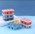 Ice Cube Trays with Lid 3 Pack, Mini Ice Cube Trays for Freezer, Silicone Bottom Small Ice Molds Ice Cube Tray. 