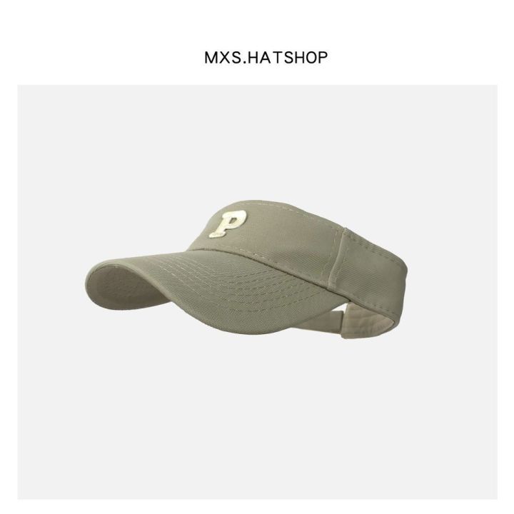 Korean%20Style%20Top-Free%20Breathable%20Women's%20Couple%20Topless%20Hat%20All-Matching%20P%20Running%20Hat%20Peaked%20Cap%20Sun-Proof%20Sports%20Summer%20Logo%20-%20Image%203
