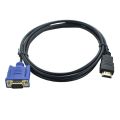 1-5m Professional Top Quality 1080P Digital HDMI To VGA Converter AV Adapter Cord Display Output Male to Male. 