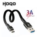 type-c short cable Typec flat braided usb c nylon cord Phone. 