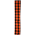 Check 13X70Inch Black and Orange Table Runner,Dinner Table Runners for Christmas Events Home Decor. 