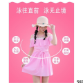 Children, children, students, cute paradise, Western new small size swimsuit, princess water split skirt, girls, middle and large. 