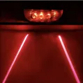 Bicycle Laser Lights 5 LED 2 Lasers 3 Modes Bike Taillight Rear Light Safety Warning. 