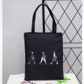 【100%-New】 Student Tote Bag Canvas Beg Tuisyen Galas Tepi Sekolah Cute School Bag Black Cloth Murah Tutorial Handbag Tuition bag Canvas Bag. 