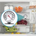 Stainless Refrigerator Thermometer Freezer Temperature Gauge Mini Thermometer Grill for Home Kitchen Food. 
