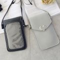 【HOT】 2022 Bag For Women Touch Screen Cell Phone Purse Smartphone Wallet Shoulder Strap Handbag PU Leather Casual Solid Crossbody Bags. 