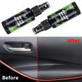 【100ml】 S3 Cars Interior Parts Liquid Leather Plastic Renovator Refreshing Restorer Spray Refurbishment Paste for Auto. 