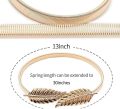 Trexee 2 Pcs Gold Leaf Curtain Tiebacks Aluminium Alloy Adjustable Spring Design Curtain Holdback Curtain Ties for Drapes Curtain Holder Carving Design Curtain Holdback Curtain Hook NUZ. 