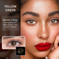 👍 UYAAI 1 Pair Yellow Contact Lenses Natural Colored Lenses For Eyes Super Beauty Colored Eye Lenses For Yearly Use. 