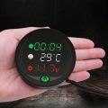 5 in 1 Motorcycle Water Temperature Meter USB Rechargable Time Voltmeter LED Night Vision Meter with Temperature Sensor. 