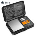 Brifit Digital Mini Scale, 200g 0.01g Upgraded Pocket Scale with 50g Calibration Weight, Electronic Smart Scale with Tare LCD Display, Travel Scale for Food, Jewelry. 