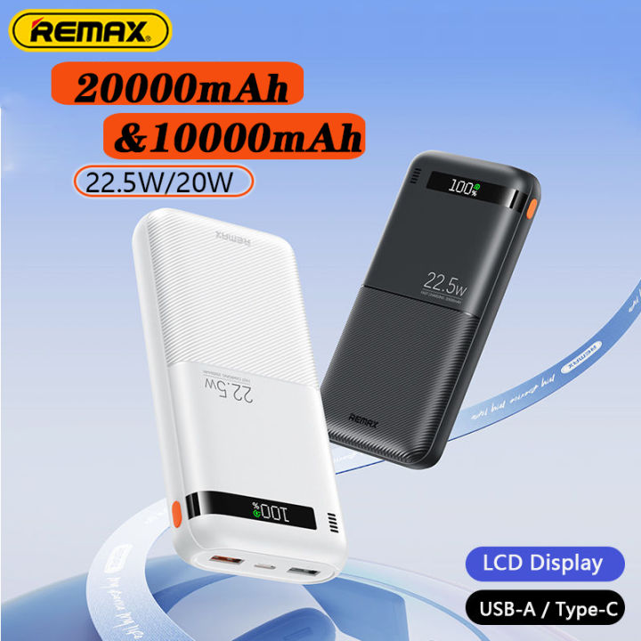 REMAX 20000mAh Fast Charging Power Bank 20W + 22.5W USB External 20000 ...