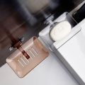 Soap Box Bathroom Soap Shelf Transparent Self-adhesive Punch-free Draining Wall Plastic Soap Dish Household Bathroom Supplies. 