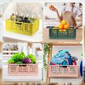 Plastic Folding Storage Container Basket Crate Box Stack Large Foldable Organizer Box Sundries Storage. 