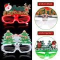 Glass Led Glasses Illuminated Lighted Eyeglass Frame Glowing Glasses Transparent Led Christmas Glasses for Party Christmas. 