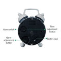 Twin Bell Mini Alarm Clock Retro Table Clock Portable Quartz Electronic Clocks for Office Bedside Clock Home Desktop Decoration. 