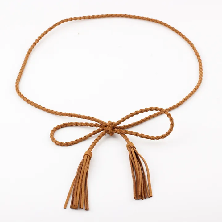 Female%20Braided%20Waist%20Belt%20%20Waistband%20Women%20Long%20Waist%20Rope%20Solid%20Color%20Thin%20Waist%20Chain%20Dresses%20-%20Image%203