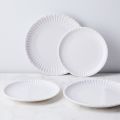 25 Pcs Disposable Party Paper Plate White Baby Birthday Party Decoration Paper Dinner Plate Round Disposable Items – Small, Medium. 