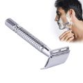 Platinum Bladed Double Edge Razor Kit for Zero Irritation - Stainless Steel Safety Razor Kit for Comfortable Wet Shaving. 