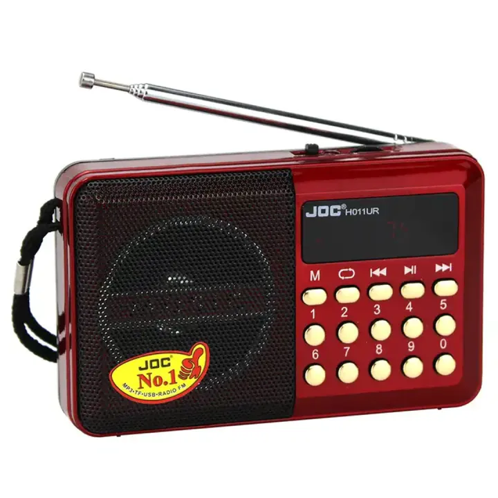 FM Radio JOC Rechargeable FM Radio with USB SD Card Reader TF Portable Music Player Radio Fm Usb / Sd Card Radio JOC H011UR