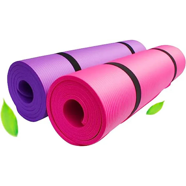 Yoga Mat 10mm non-slip All Purpose High Density Non-Slip Exercise Yoga Mat With Carrying Strap