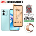 3 IN 1 infinix Smart 9 Tempered Glass Matte Gaming Screen Protector for Smart 8 7 Ceramic Matte Screen Protector. 