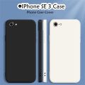 Original For IPhone SE 3 Silicone Full Cover Case Solid Color Phone Case Cover. 