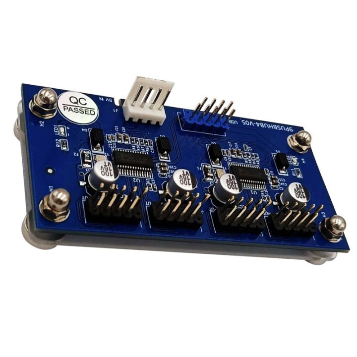 【EleganceWorld】USB Header Male 1 to 4 Female Extension Cable Card 9-Pin ...