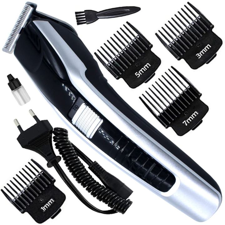 HTC AT-538 Rechargeable Hair Beard Trimmer for Men Trendy Styler Stainless Steel Sharp Blade Shaver